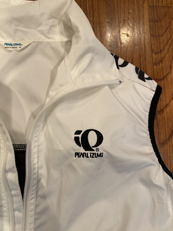 Chaleco de ciclismo Pearl Izumi Zephrr para mujer S blanco y negro usado en excelente estado Foto 1 de 4