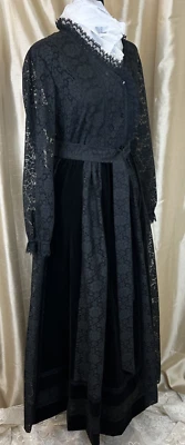 Carefree Fashions Scottsdale AZ Costume Maxi Velvet Skirt & Blouse Lace Black - Image 1 of 4