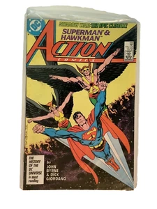 Superman & Hawkman DC Action Comics 1987 #588 Shadow War The Epic Climax - Picture 1 of 2