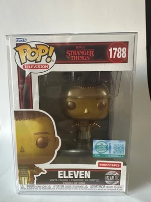 Funko Pop! Eleven #1788 Stranger Things Gold Metallic Limited Edition 9500 New - Imagen 1 de 4