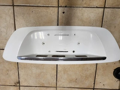 1999 01 2002 MERCEDES-BENZ W220 S430 S500 S600 REAR LICENSE PLATE BRACKET WHITE - Image 1 of 2