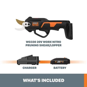 WORX - 20V Cordless Brushless Pruning Shear (1 x 2.0 Ah Batteries and 1 x Cha... - Picture 1 of 6