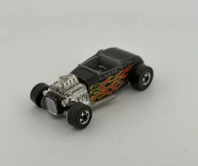Vintage 1975 Hot Wheels Black Wall Street Rodder 32 Ford Flames Hong Kong - Image 1 of 4