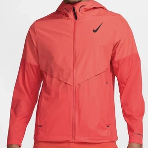 Nike Running Aerogami Rain Jacket - Men's Large ~ $275.00 FZ9039 696 Crimson Red - Picture 1 of 8