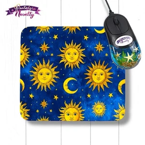 Whimsigoth Deko Himmlisches Mauspad Mond Sonnen Sterne 90er Hexe Vintage skurril - Bild 1 von 2