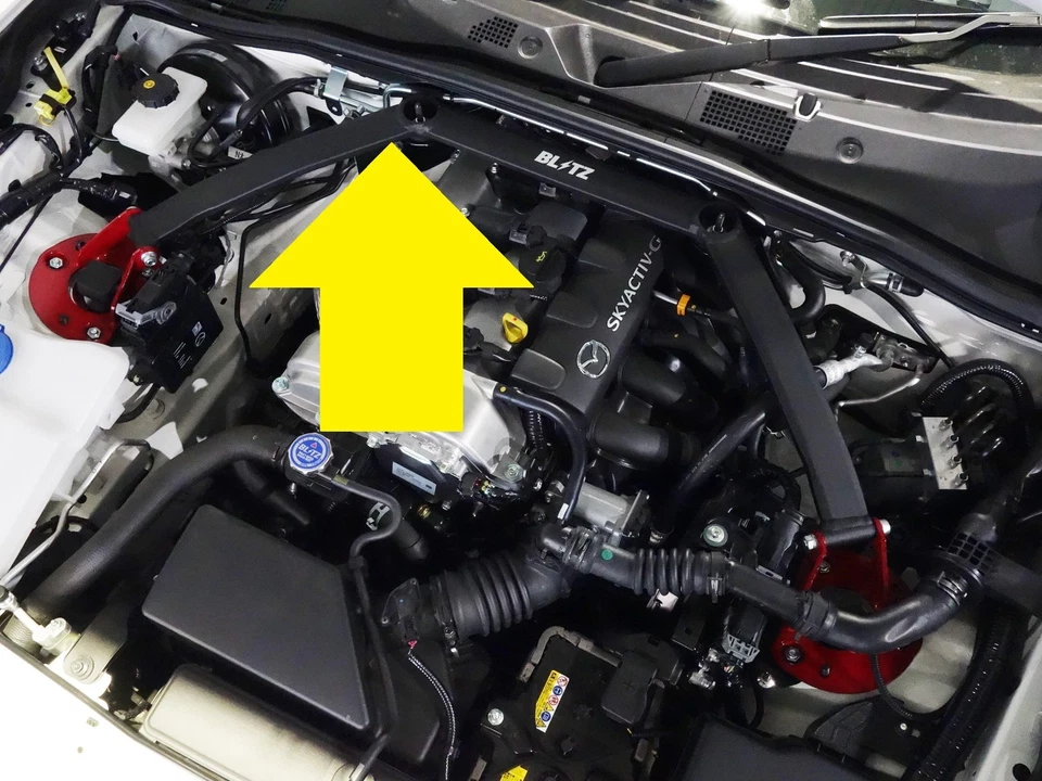 Barra de torre de puntal delantero Blitz para Mazda Roadster MX-5 Miata ND5RC NDERC JDM 96149 Foto 1 de 2