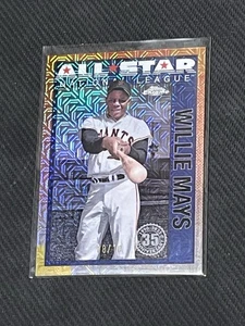 2025 Topps Silver Pack Willie Mays Black /10 Mega Refractor All Star Insert - Picture 1 of 3