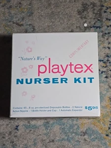 Vintage 50er Jahre Playtex Nature's Way Nurser Kit #1625 Open Box selten - Bild 1 von 15