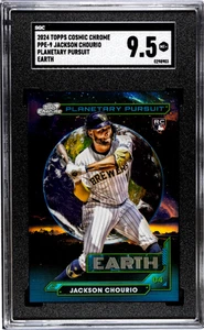 2024 Topps Cosmic Chrome Jackson Chourio #PPE-9 Planetary Pursuit Earth SGC 9.5 - Picture 1 of 2