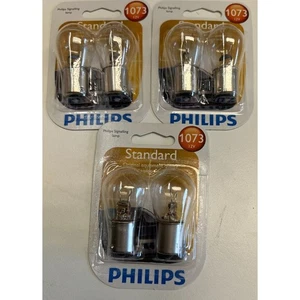 6pk Philips 1073 12V Standard Signalling Lamp 2pc OE Quality Lamp - Picture 1 of 3