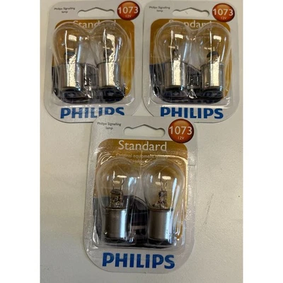 6pk Philips 1073 12V Standard Signalling Lamp 2pc OE Quality Lamp - Image 1 of 3