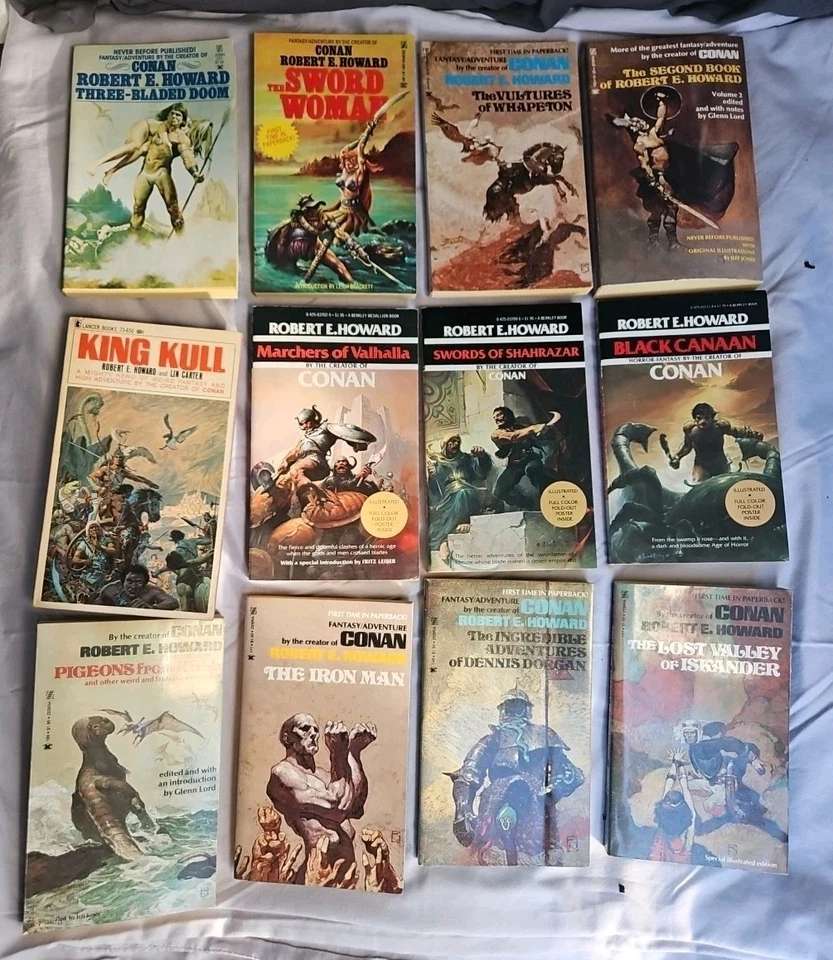 Robert E. Howard Lot of 12 Vintage Paperbacks  - Imagem 1 de 4