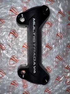 GENUINE DUCATI HANDLEBAR BRACKET UPPER MULTISTRADA V4 BLACK - Picture 1 of 4