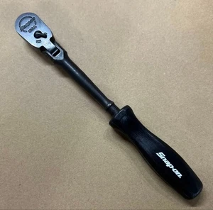 Snap-on GTHLFD72BK BLACK 1/4" Drive Hard Grip Black Flex Ratchet Unused - Picture 1 of 1