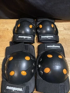 Mongoose Knee & Elbow Pads Kids Youth High Impact Protective Shell Gel Inserts - Picture 1 of 6