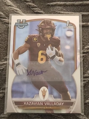 2022 Bowman University Chrome 1st Prospect Auto Xazavian Valladay #64 Saints - Image 1 of 2