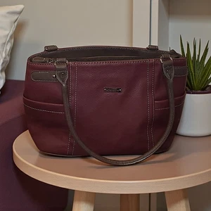 Alfred Dunner Shoulder Bag Burgundy Brown Purse - Picture 1 of 7