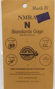 NMRA IV N Mark IV Standard Track Guage with RP25 Contour - Picture 1 of 1