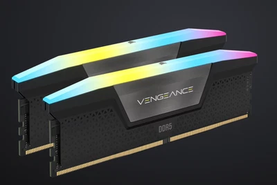 VENGEANCE RGB 128GB ( 2X64GB) DDR5 DRAM 6400TM/s CL42 Intel XMP Memory Kit - Image 1 of 4