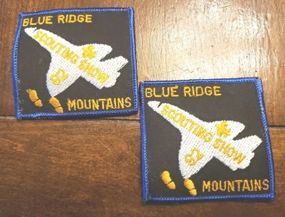 Cub Scout Patches Vintage 1982 Blue Ridge - 2 Mountains Scouting Show 2.5 x 2.5 - Image 1 of 4