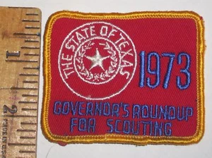 BSA Patch Governor's Roundup 1973 Texas Boy Scout - Bild 1 von 1