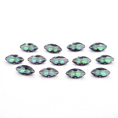 Mystic Quartz Marquise Cut  Loose Gemstone For Jewelry 85 Pcs 5*10 MM 100 CT - Image 1 of 4