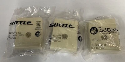"3" NOS Suttle SE 625A4 52 Modular Telephone Block Surface Connector   (A3) - Image 1 of 4