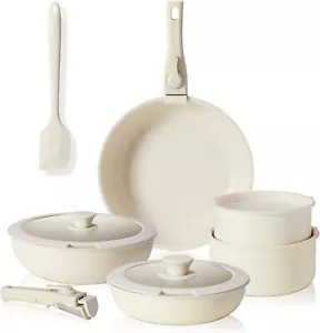 Nonstick Kitchen Cookware Set 12 Pcs Pots and Pans Set with Detachable Handle - Picture 1 of 7