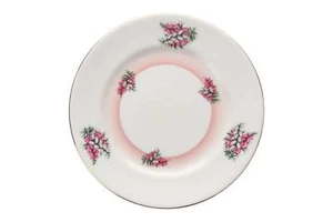 Queen Anne - Unnamed - Pink Broom - Tea / Side Plate - 258377G - Picture 1 of 2