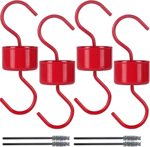 Metal Ant Moat for Hummingbird Feeders, Red Hummingbird Feeder Ant Guard, 4 Hook - Picture 1 of 12