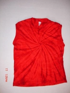 GIRLS TYE DYE TANK, SWIRL TYE DYE DESIGN TANK TOP, SIZE L (14-16) - Picture 1 of 2