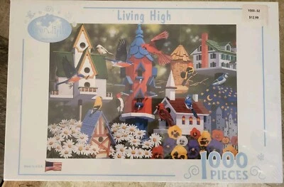 Rompecabezas Serindipity Living High Birds 1000 Piezas Hecho en EE. UU. NUEVO Sellado #65305 Foto 1 de 4