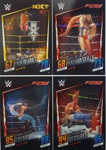WWE THEN NOW & FOREVER  " SIGNATURE MOVES " TRADING CARD SET  Slam Attax  2015 - Picture 1 of 2