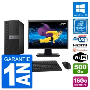 PC tour DELL 3040 Bildschirm 27 " G4400 RAM 16Go Festplatte 500Go HDMI Windows - Bild 1 von 8