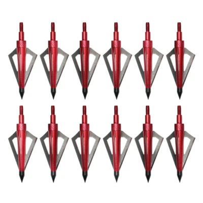 12Pcs 20 Inch Archery Carbon Crossbow Bolts Arrows 12pcs Hunting Broadheads Kit - Image 1 of 4