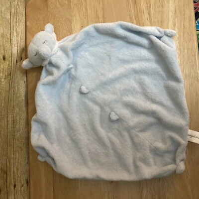 Angel Dear Blankie Elefante Azul 12" Lovey Seguridad Peluche Manta Acogedora Suave Foto 1 de 4