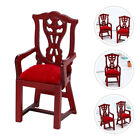  Rot Hölzern Stuhl Aus Mahagoni Mikroszene Modell Mini-Stuhl Selber Machen