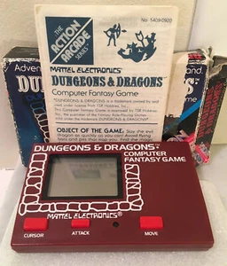 1981 Mattel Electronic Dungeons & Dragons Handheld Game Box Manual Clean - Picture 1 of 6