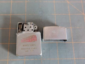 Vintage 1958 Zippo Lighter Martz Lines Matchless Service 1908-1958 - Picture 1 of 8