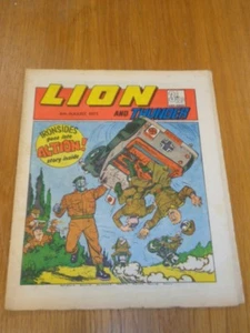 LION & THUNDER 4TH AUGUST 1973 BRITISH WEEKLY COMIC FLEETWAY^ - Picture 1 of 1