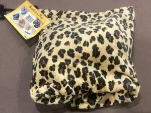 New Hilasal Beach In A Bag Towel Leopard Skin Brand New 100% Cotton Vintage - Foto 1 di 5