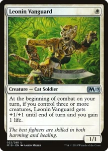 Leonin Vanguard [Core Set 2019] Magic MTG - Picture 1 of 1
