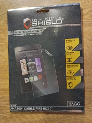 Invisible Shield Screen Protector For Amazon Kindle Fire HDX 7”  New Zagg - Image 1 of 3