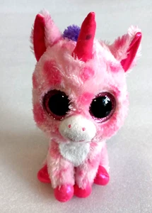 Ty Beanie Boos SUGAR PIE l'Unicorno 6" Beanbag Peluche Giocattolo con Occhi Glitterati - Foto 1 di 12