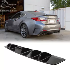Parachoques trasero 7 aletas difusor alerón labio divisor para Lexus RC RC200t RC300 RC350 - Imagen 1 de 16