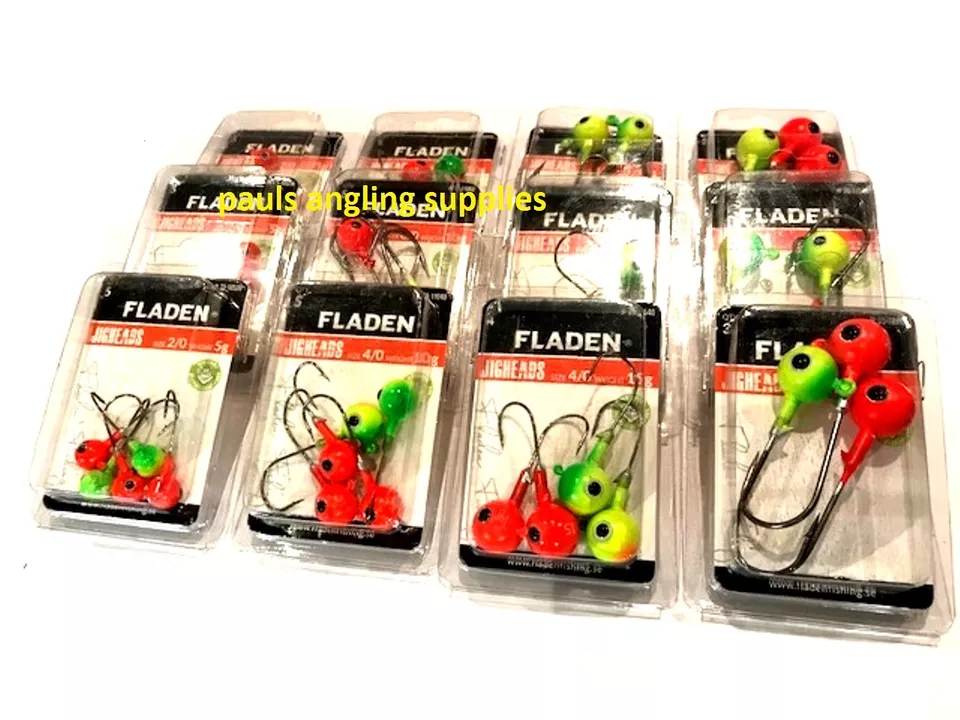 Cabezales de pesca Fladen no tóxicos cabezales de plantilla multicolor gancho 2/0 a 8/0 Foto 1 de 1