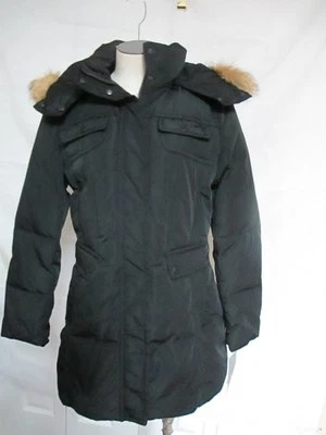 Andrew Marc Blackcomb Down Parka Coat with Fur Trim Hood  Black NWT - Image 1 of 4