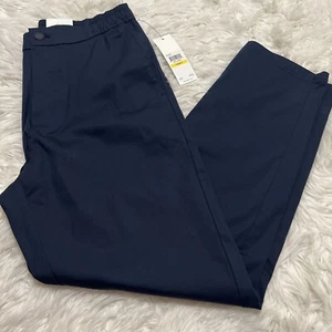 Calvin Klein Navy Blue Men's Casual straight leg Pants Adjustable Waist Size M - Picture 1 of 18