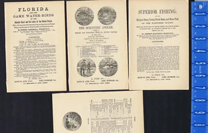 BOOK ADVERTISMENTS: Sportsmen, Fishing, Game Birds, & Angling 1880s - Picture 1 of 2