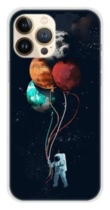 Coque en silicone imprimée compatible Apple iPhone 13 Pro Max Cosmonaute aux Bal - Picture 1 of 3